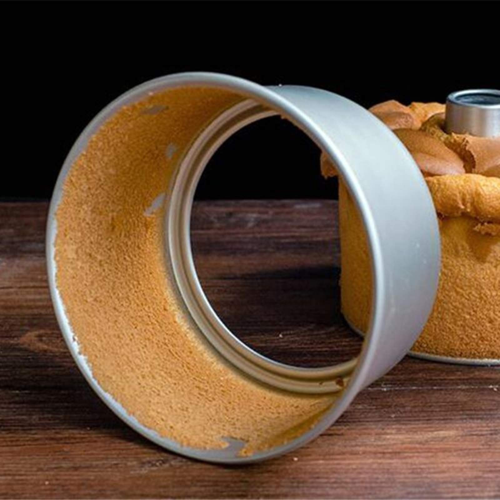 Moule à Gâteau Rond Amovible En Aluminium Anodisé – Diamètre 6,3 Cm, Antiadhésif