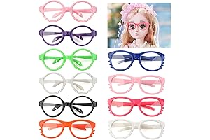 B bangcool 10 Pairs Doll Reading Eyeglasses for 18" Dolls Fashion Dolls