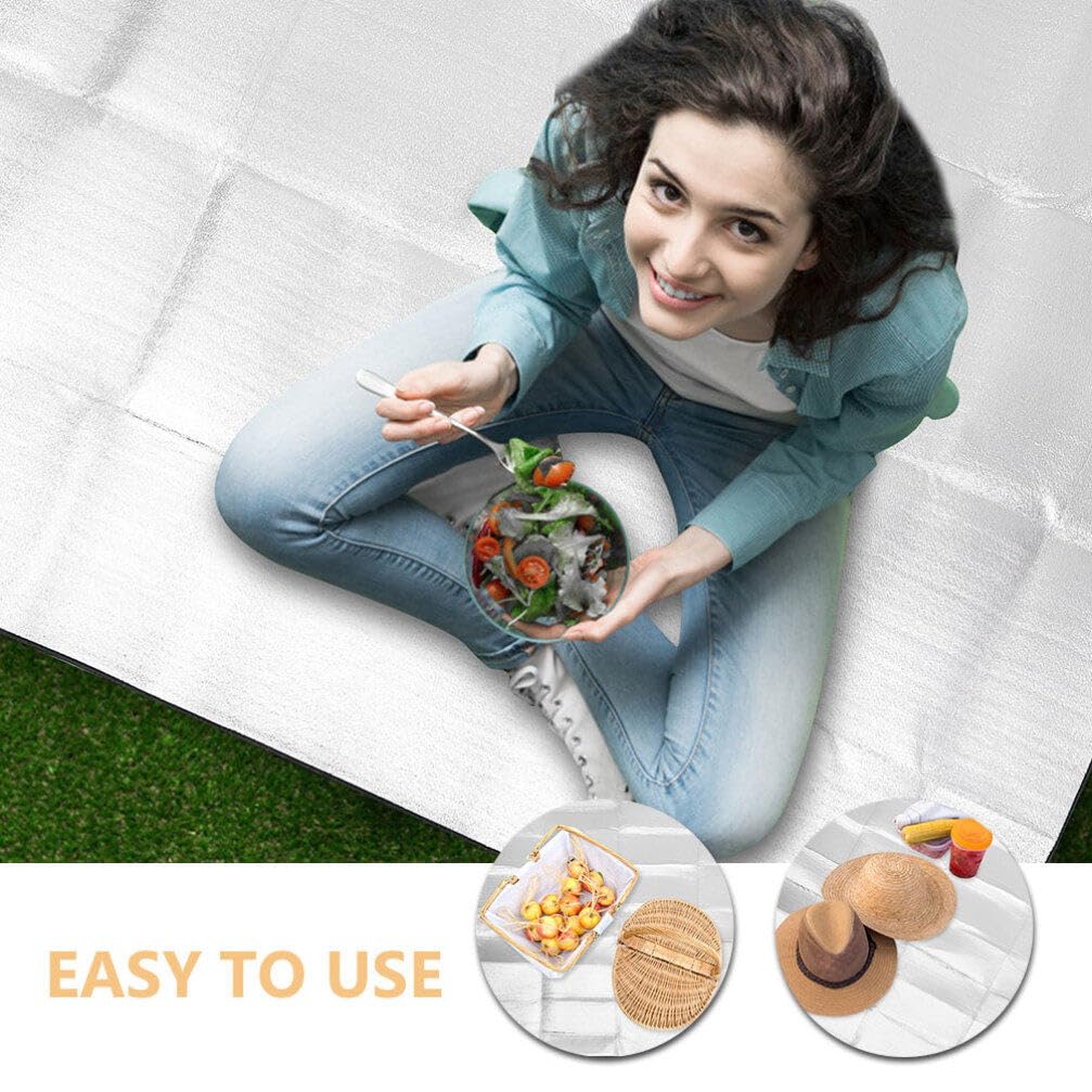 VANZACK Thickened Camping Mat Portable Outdoor Folding Cushion Foam Seat for Park Use