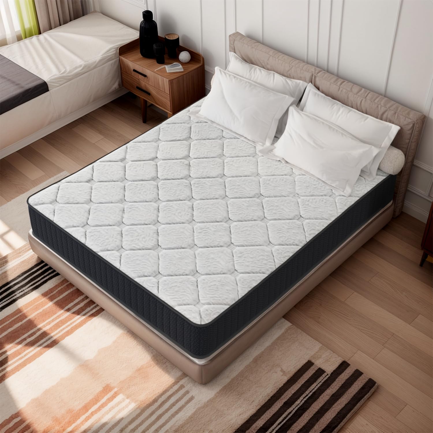 The 5 Best Cheap Queen Mattresses Under $300 in 2026 1 AYJOIR 10' Queen Mattress, 10 Inch Hybrid Mattress with Comfort Support Memory F — product photo