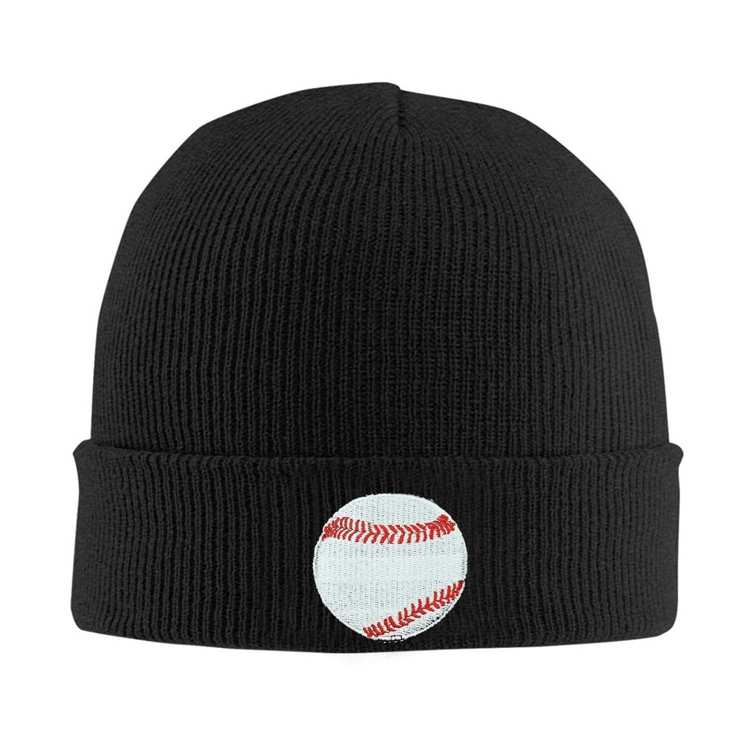 mutakin Dog Embroidery Beanie Hat Unisex Knit Cuffed Cap Women Men Gift