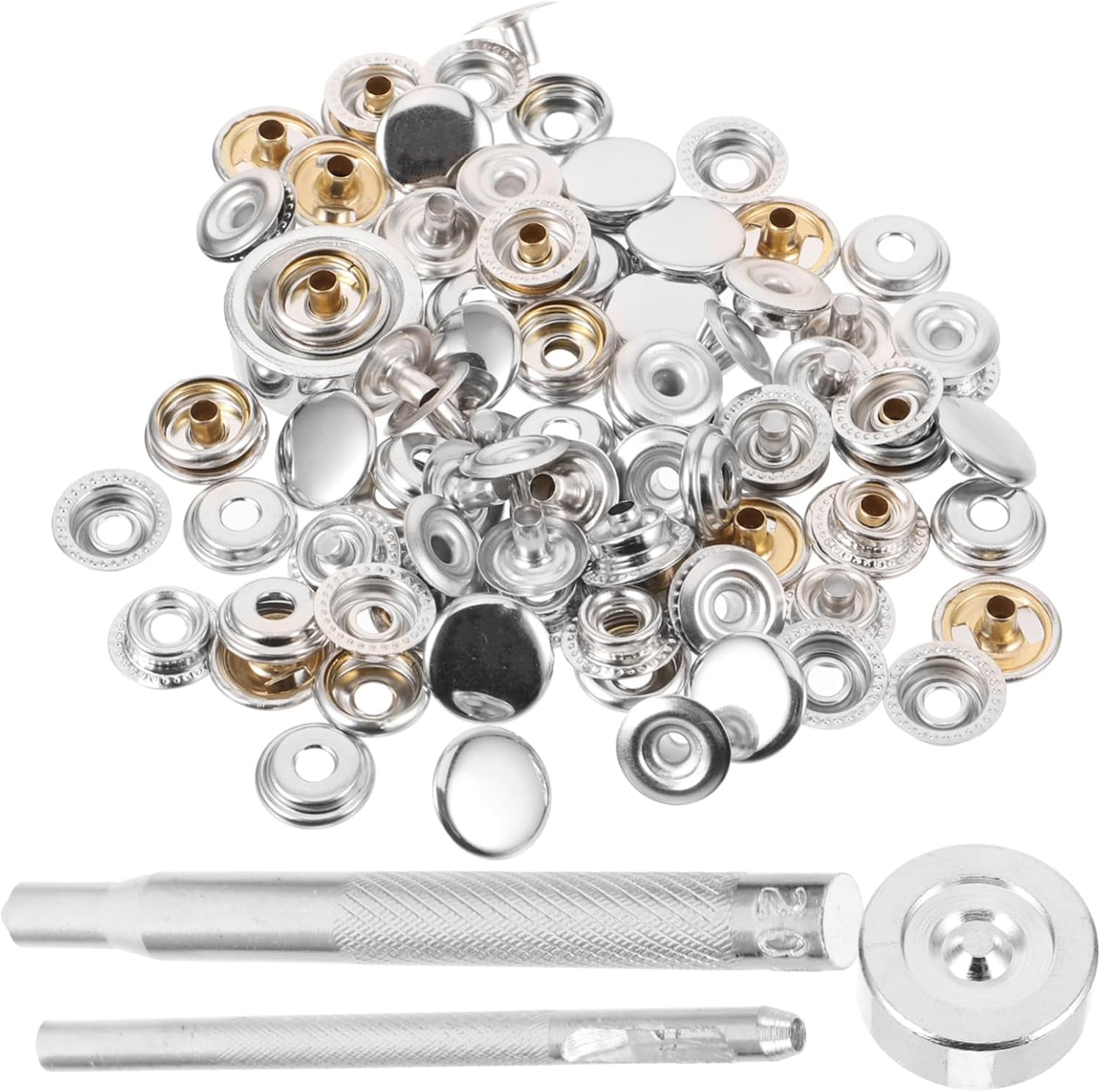 NUOBESTY 1 Set Metal Snap Button Metal Snap Fastener Tool