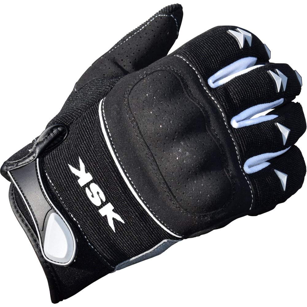 KSK Cross-Season Gloves for Motorcycle, Scooter, Black, Size XL (21-22 cm)