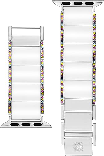 Miniatura 2 de WITHit Anne Klein - Pulsera de cerámica para Apple Watch, segura, ajustable, correa de repuesto para Apple Watch, se adapta a la mayoría de las