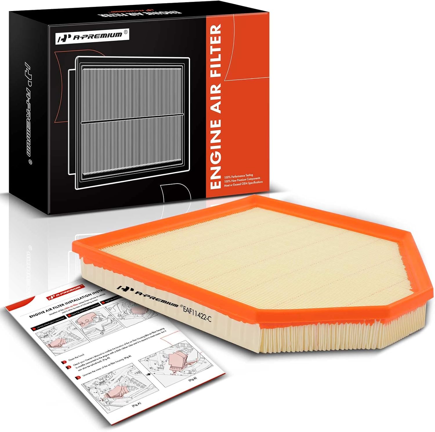 A-Premium Engine Air Filter for BMW X3/X4 (Replace# 13717601868)