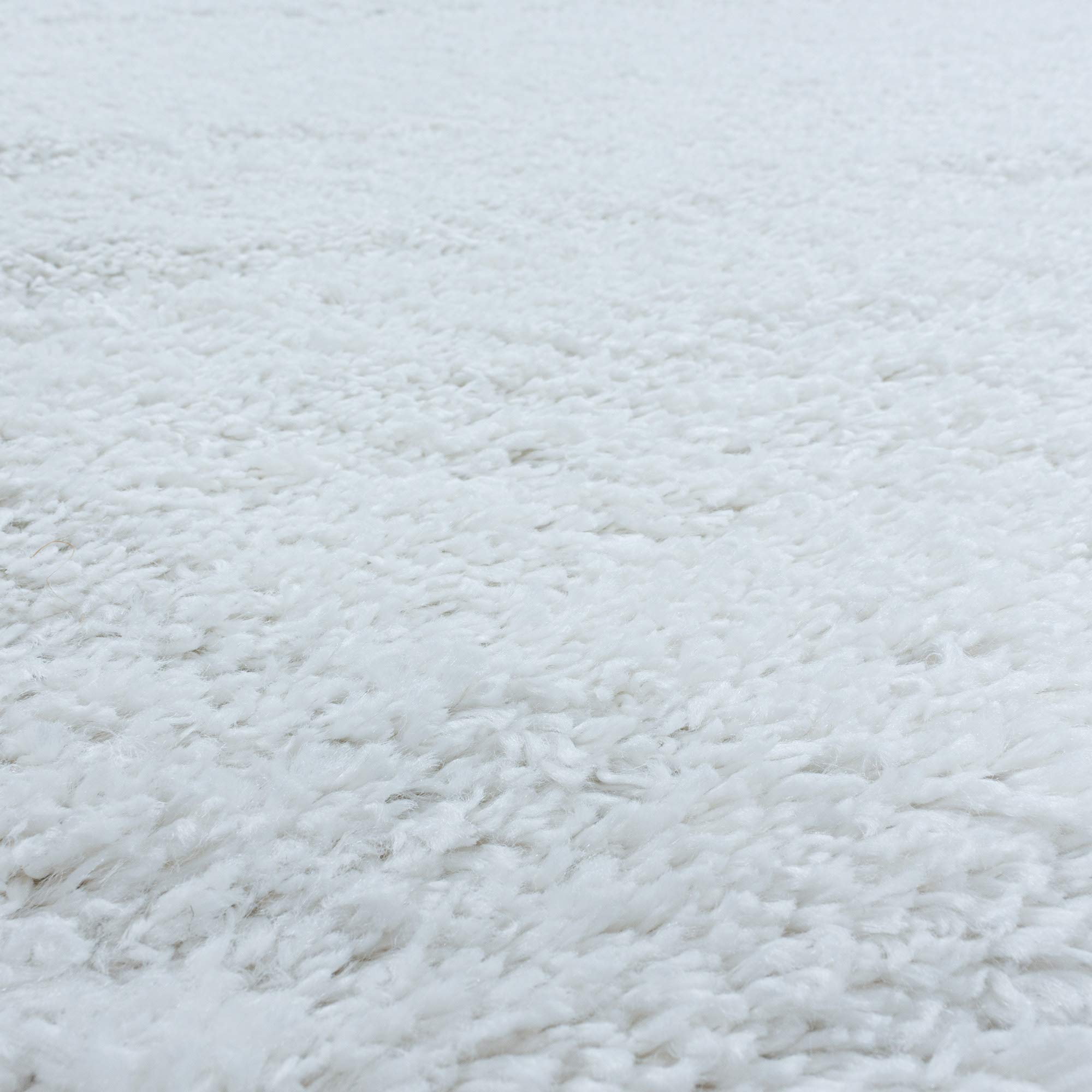 Carpettex Hochflor Teppich Wohnzimmer Shaggy Flokati Teppich Modern Einfarbig 80 x 250 cm Flur Teppich Läufer Weiß - Teppich Bettvorleger Schlafzimmer Weich Flauschig Waschbar Küchenläufer