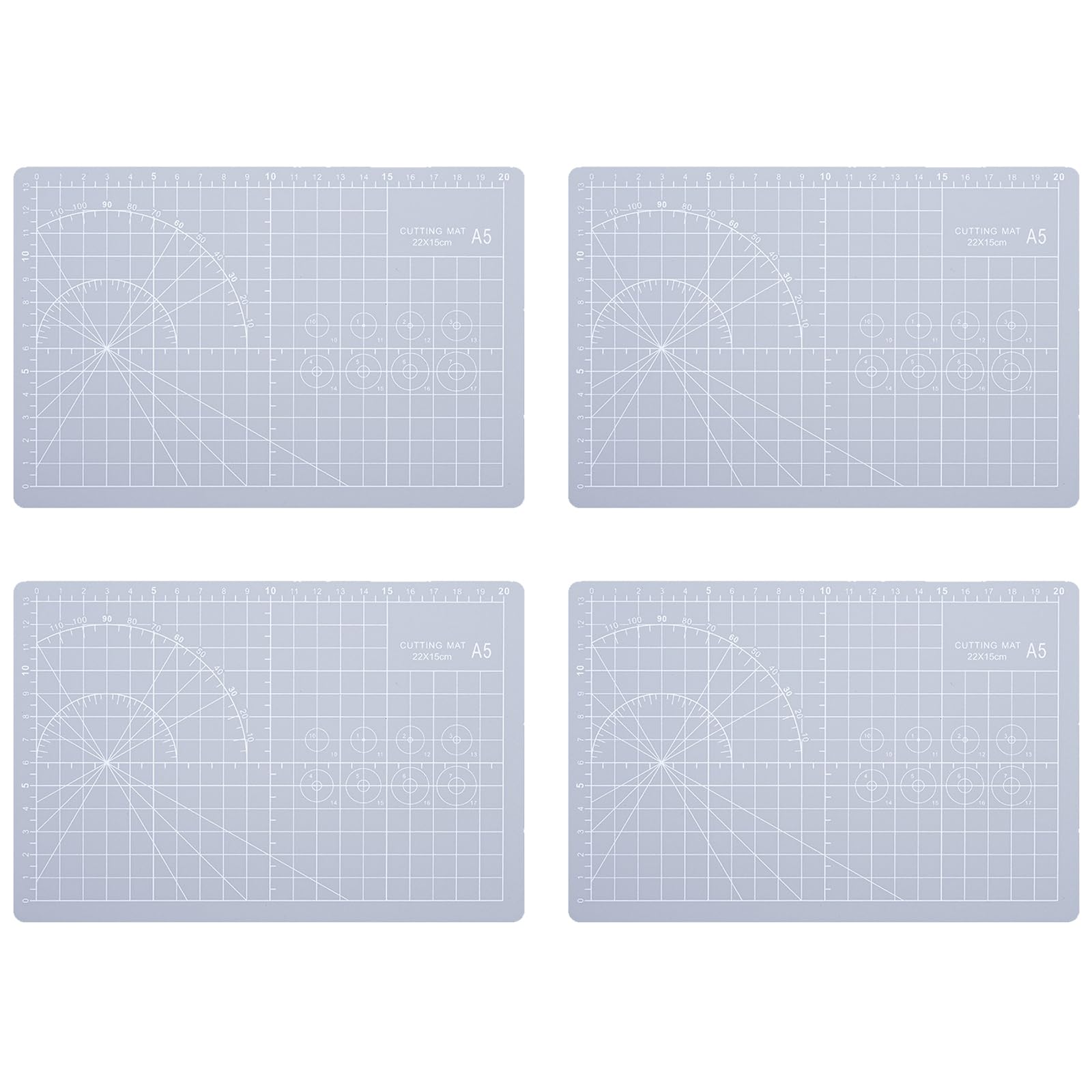 Xjdzineq Healings Cutting Mats for Crafting and Sewing with Double Side Measurement Grids and Sturdy PVC Materials Nonslip Craft Cutting Surfaces