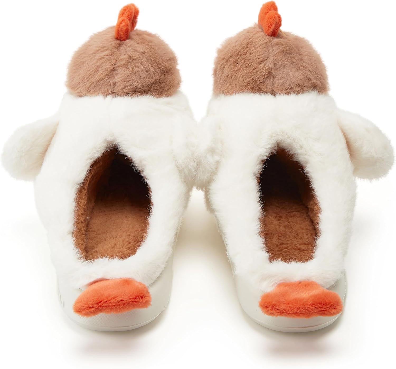 Halemet Cute Chicken Slippers for Women Cartoon Animal Slippers for Women Cozy Plush Non-Slip House Slipper Indoor Outdoor - Image 8