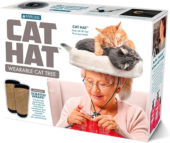 Prank-O Cat Hat Prank Gift Box Funny Gag Gift Box for Cat Lovers, Birthdays, Holidays & White Elephant Realistic Joke Packaging, As Seen on Shark Tank (Empty Box)