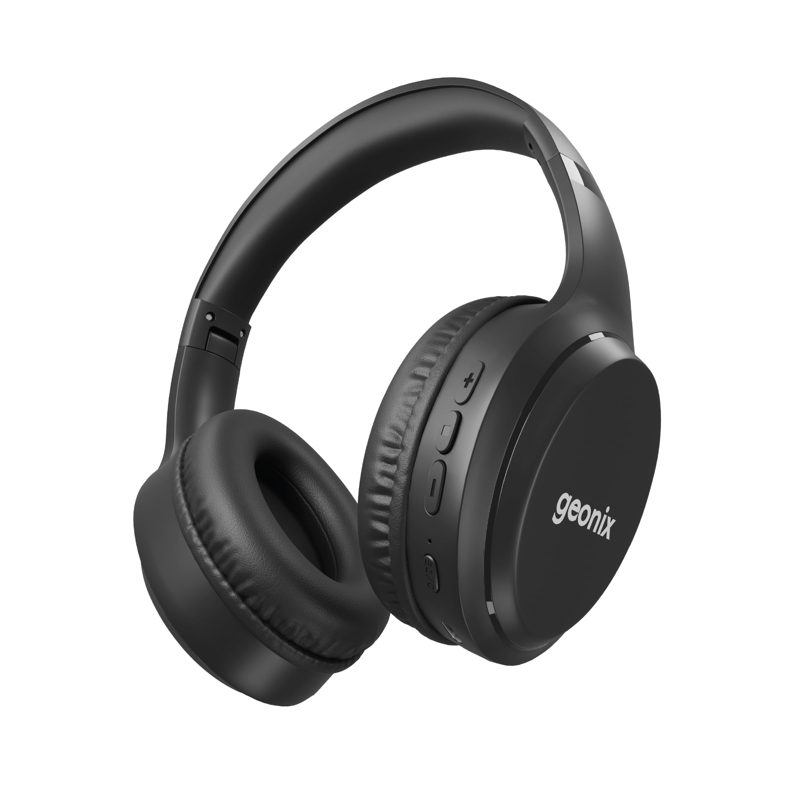 Geonix Audicle Air Wireless Over-Ear Headphones – 70Hrs Playtime, Bluetooth 5.4 + AUX Dual Mode, Dual Device Pairing, Type-C Fast Charging, Comfortable Over Ear Headset (Black)-image-22
