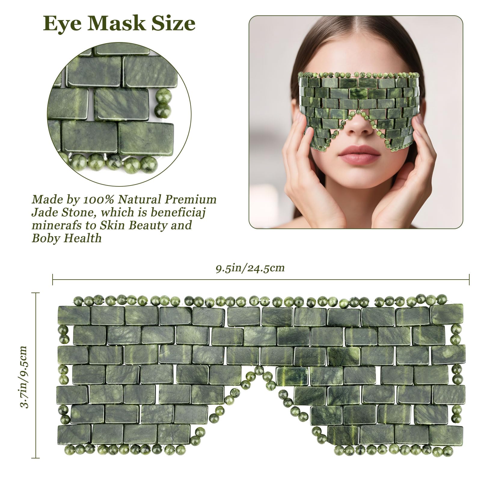 Gemshan Jade Mask,100% Natural Stone Facial Mask For SPA - View #3