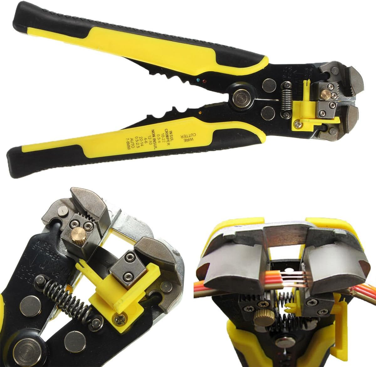 Professional Automatic Wire Striper Cutter Stripper Crimper Pliers Terminal Tool