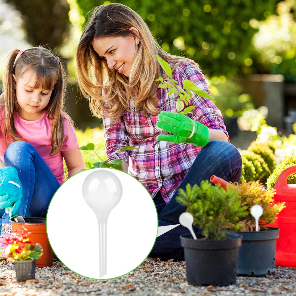 12 Pièce Globes d'arrosage, Petits Automatique Boule d'irrigation en Plastique Bulbes Goute à Goute Arrosage Plante Vacances pour Arrosage Plante Interieur Fleurs Jardin en Pot (Transparent)