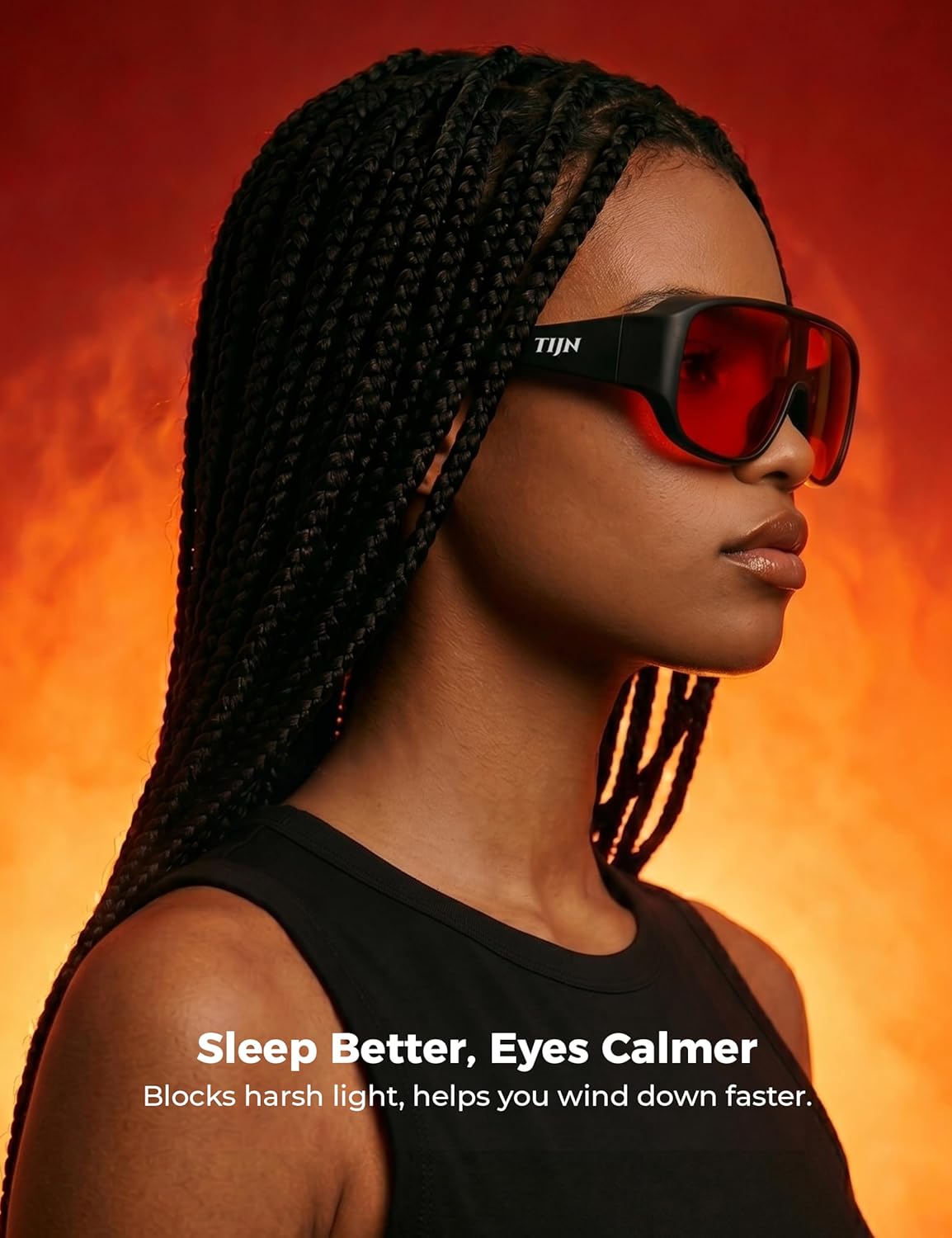 TIJN Blue Light Blocking Fit Over Glasses Men Women,Dual AR Coating,Oversized Aviator Frame for Computer Gaming Screen