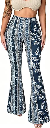 Flare Leggings Yoga Pants Women Boho Bell Bottoms