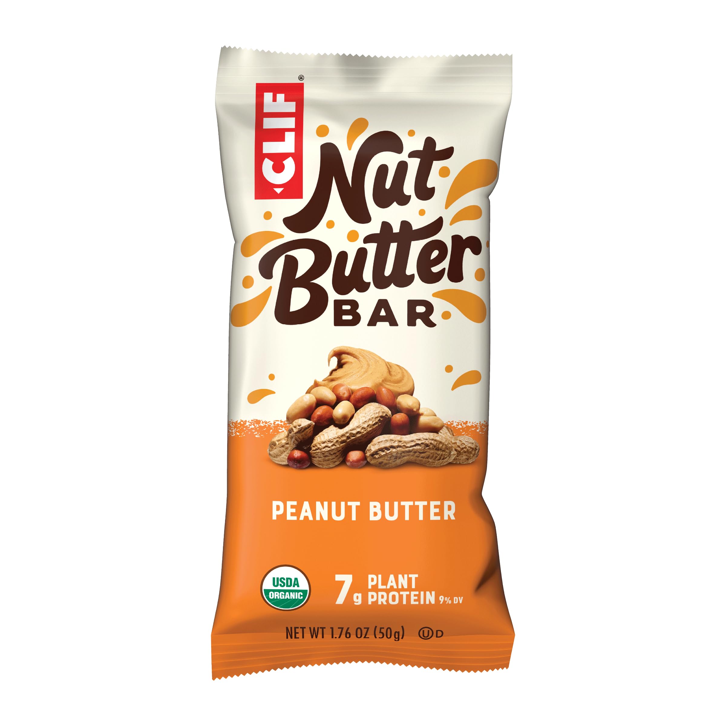 CLIF BarNut Butter - Organic Snack s - Peanut Butter - (1.76 Ounce Protein Snack s, 12 Count) (Packaging May Vary)
