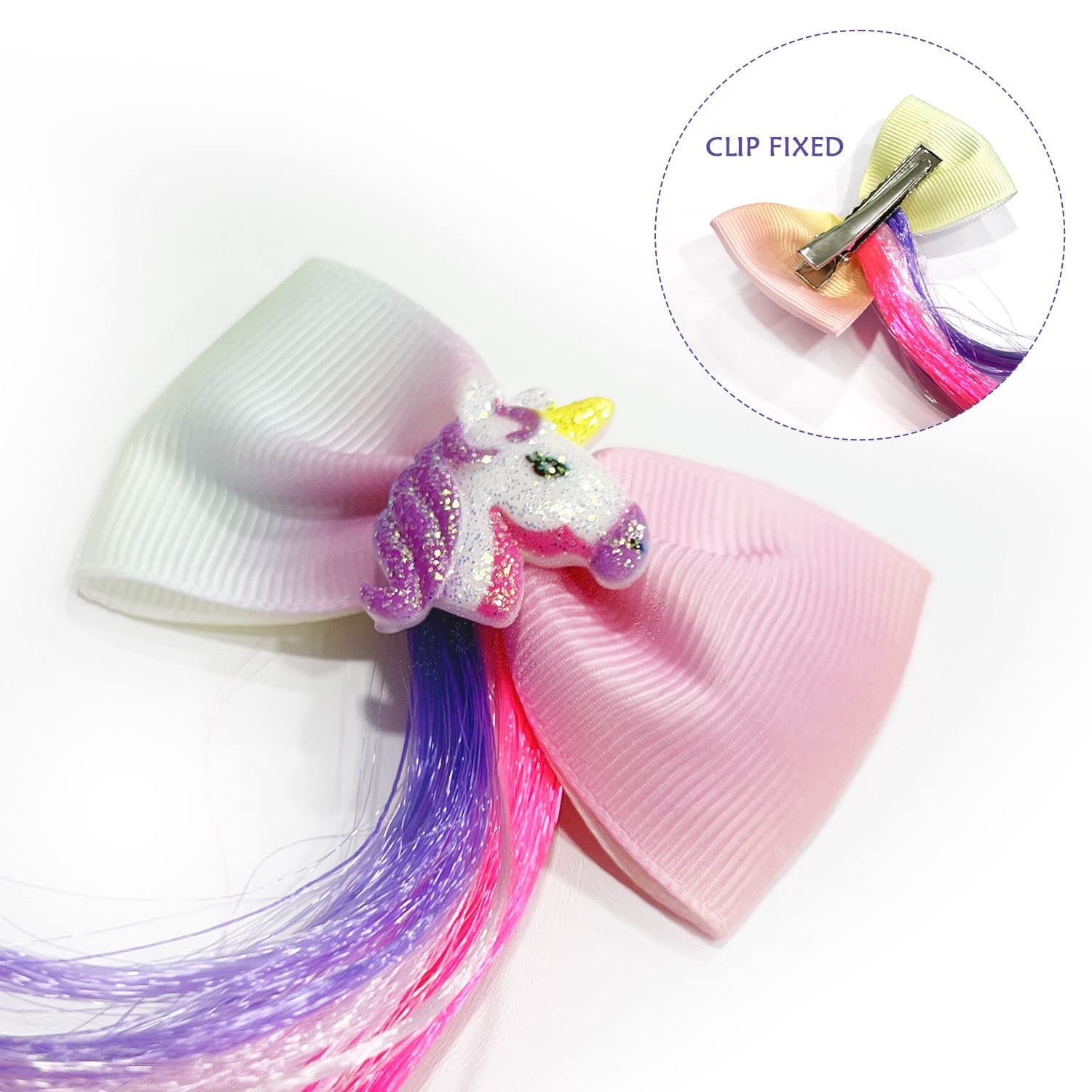 Lot De 24 Extensions De Cheveux Clipables Pour Enfants – Franges Et Tresses – 6 Couleurs Vives – Longueur 32 Cm – Idéal Pour Fêtes, Festivals, Performances