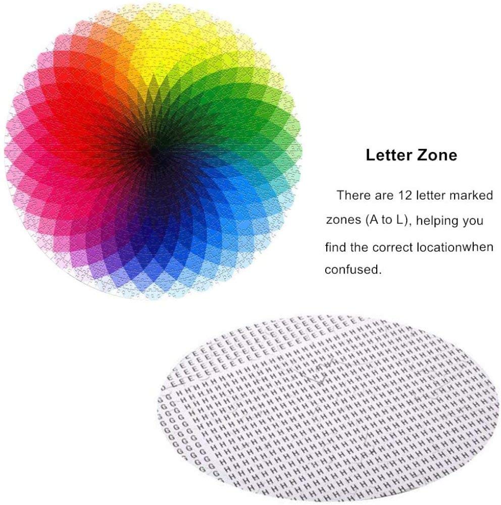 1000 Teile Farbverlauf Puzzle Für Erwachsene | Herausforderndes Regenbogen-Puzzle | 60,7 X 60,7 Cm | Hochwertig & Farbecht