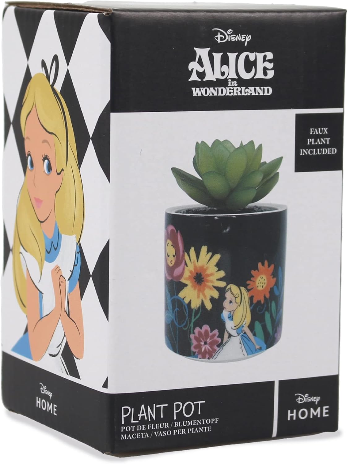 Disney Plant Pot, Stoneware, Black, 150ml