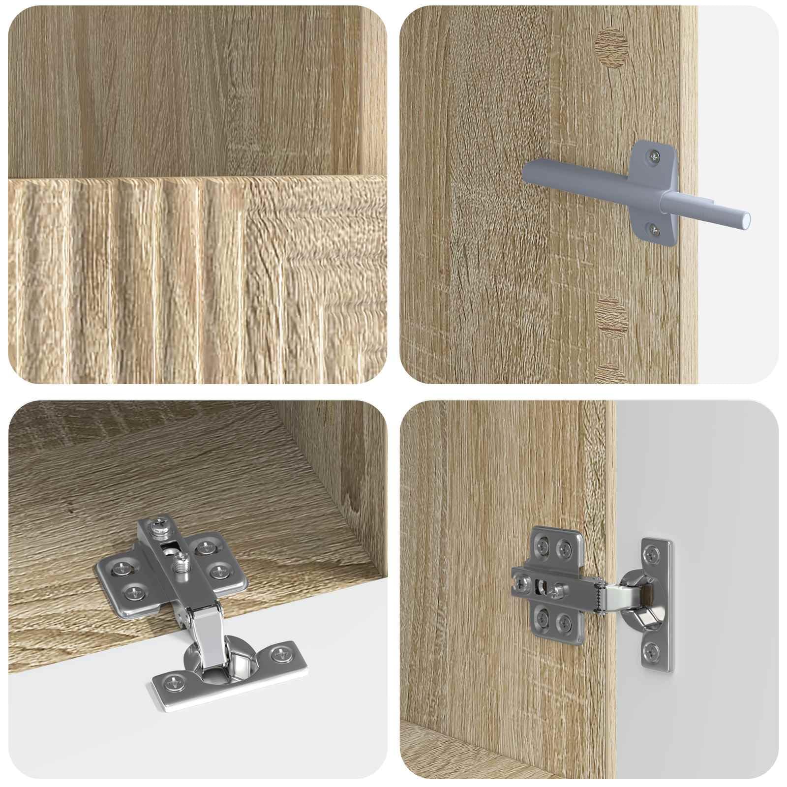 Sonoma - Mueble de TV (3 piezas, madera de roble)
