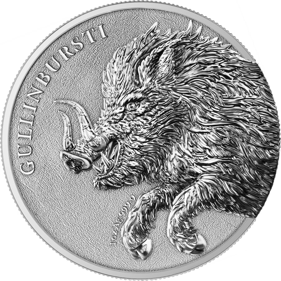 Moneda de Plata de 1 onza Germania Mint   Germania Beasts   Gullinbursti 2025 1 Oz Plata Plata Plata Silver Silver coin sólo 25.000 piezas en todo el mundo!