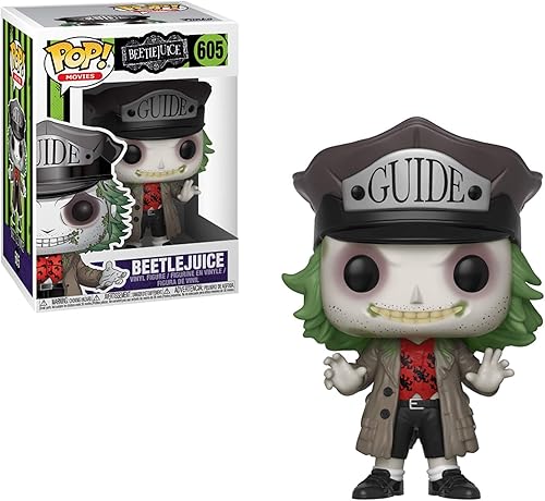 Funko Pop Horror Beetlejuice - Figura coleccionable de Beetlejuice con sombrero, multicolor