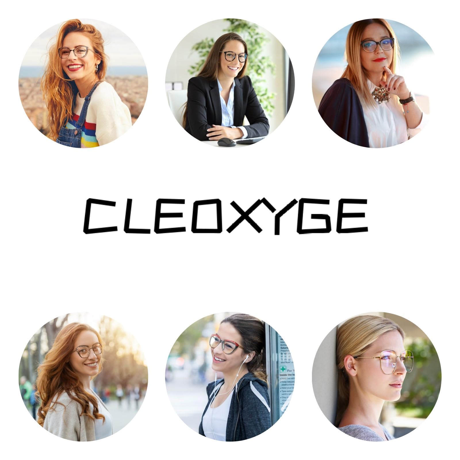 Cleoxyge 5 Pack TR90 Sports Reading Glasses for Men and Women Lightweight Comfortable Readers Square Flexible Blue Light Glasses+4.00 (5 Mix Color - Image 2