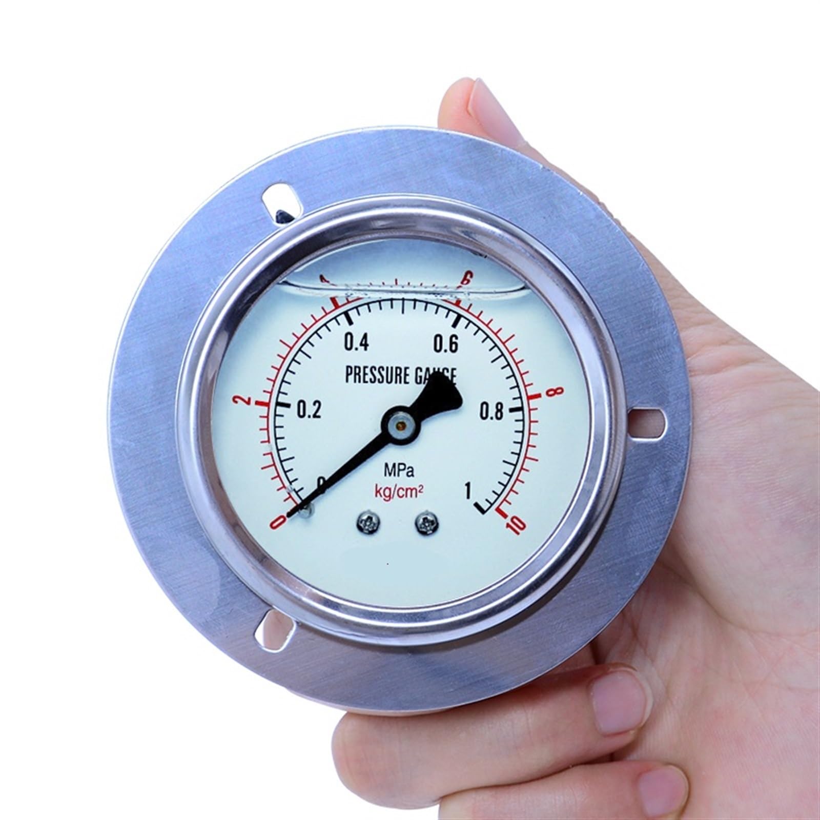 Manómetro de presión para compresor de Aire y Combustible, 16 Bar, Radial, axial, metálico, probador de presión hidráulica, G1/4 (tamaño: 0-6 Mpa)