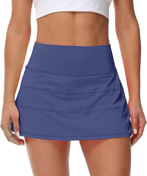 MCEDAR Women's Pleated Tennis Skirt with Pockets
