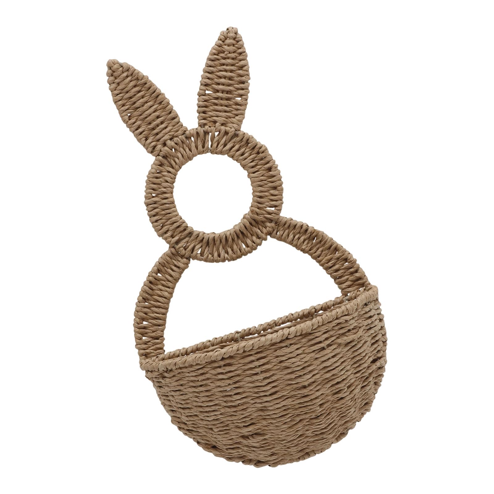 Panier de lapin de Pâques durable pour remplacer les décorations de porte fragiles et éphémères