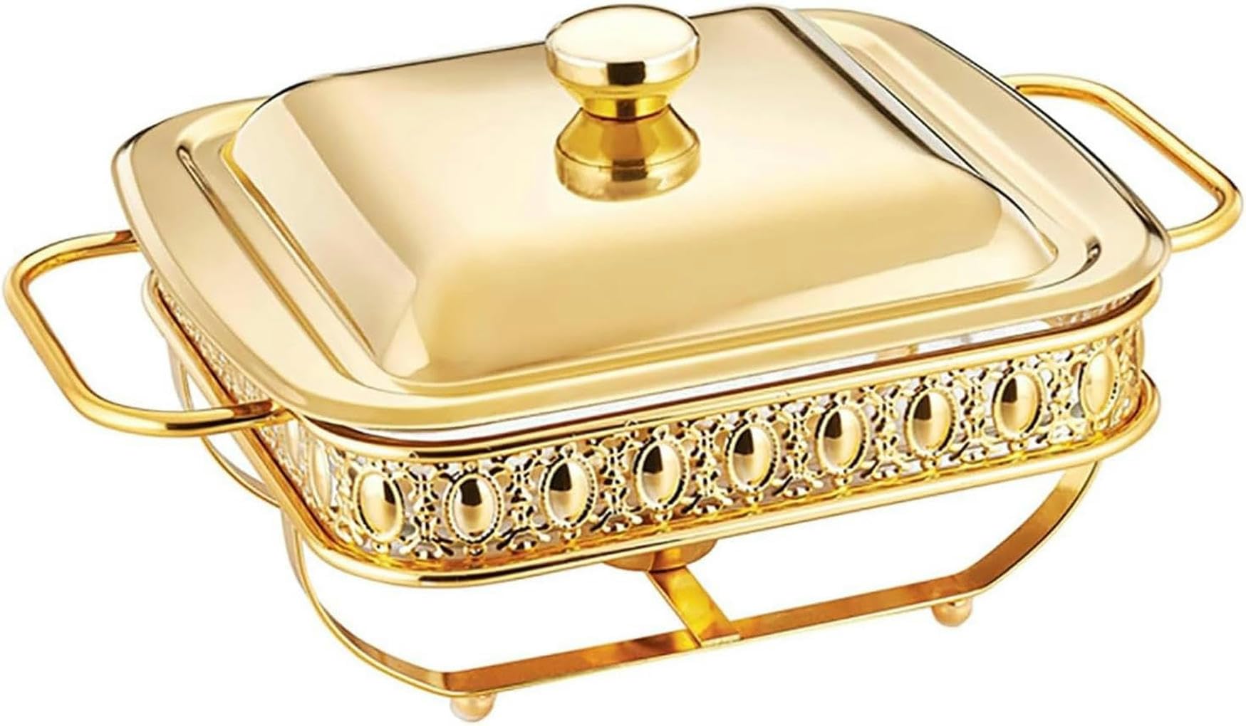 Chauffe-plats, chauffe-plats pour serveur de buffet, plaques chauffantes Hot Pot Buffet Set Premium 2L Hot Pot Buffet Set Container For Heating Food With Cover And Buffet Heater Game Food Heater For F