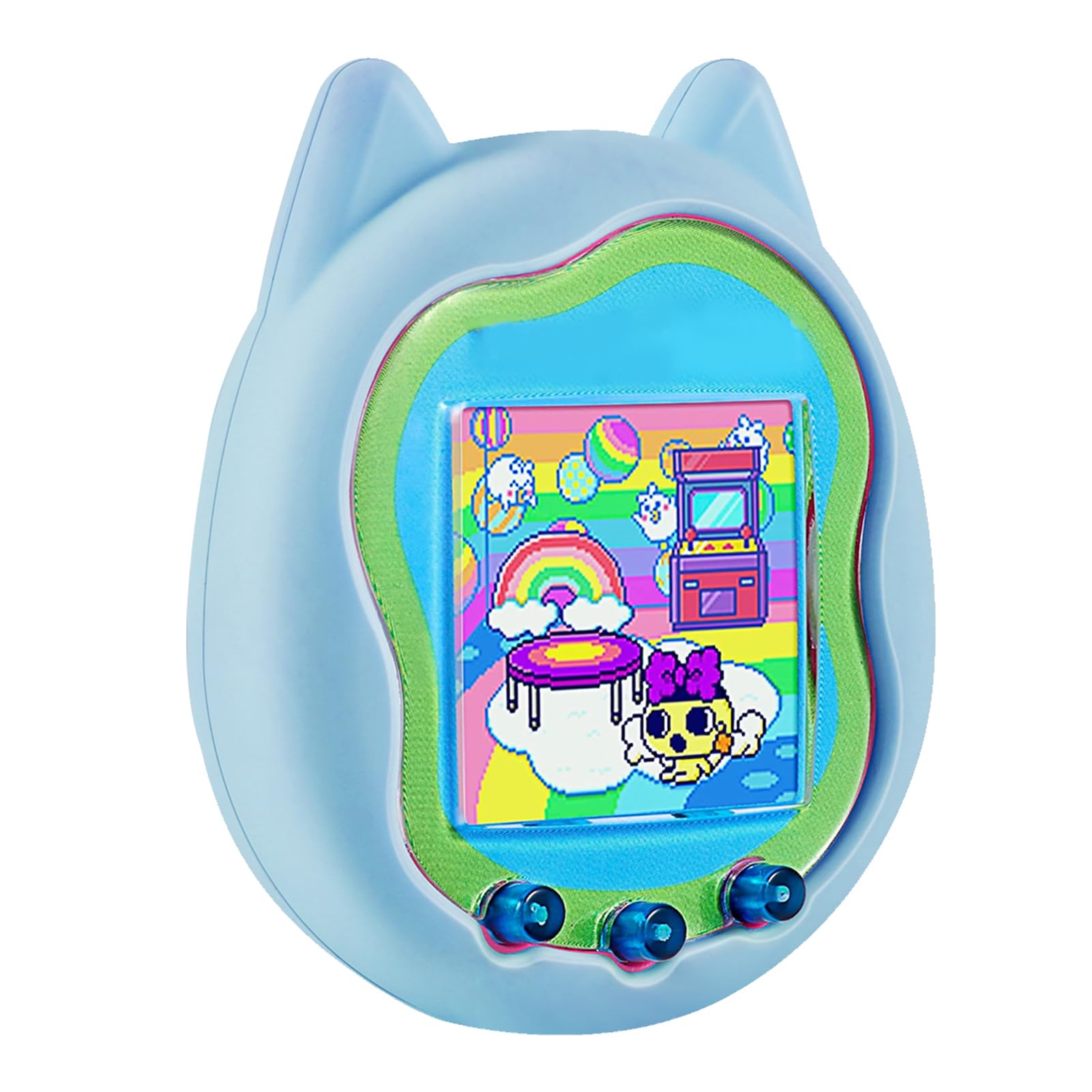 Custodia In Silicone Per Tamagotchi Uni – Cover Protettiva Antiurto Con Moschettone, Accessorio Fluorescente Per Console Gioco - 4