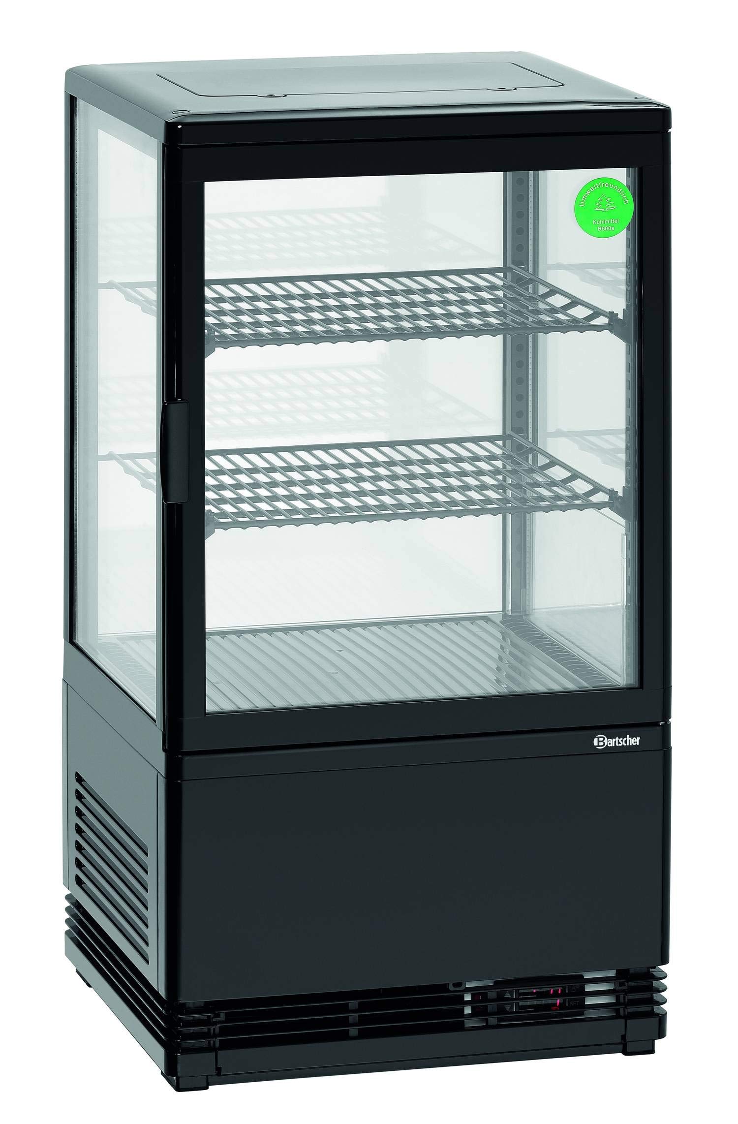 Bartscher Mini-Kühlvitrine 58L-SW Gastronomiebedarf