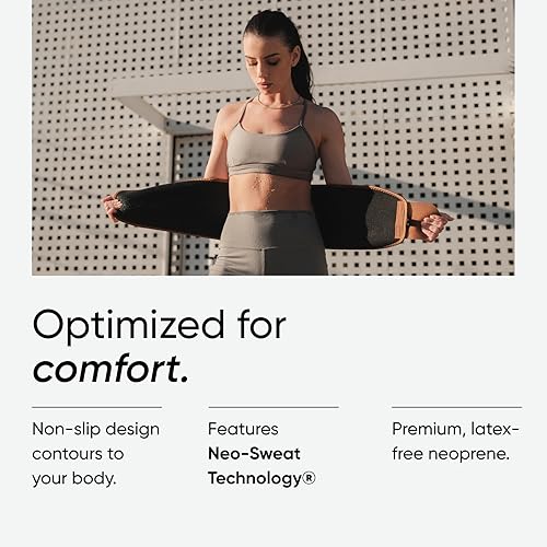 Miniatura 6 de Sweet Sweat - Faja reductora de cintura de la serie Toned - Cinturón de fitness premium para mejorar la sudoración para mujeres y hombres - 5 tallas