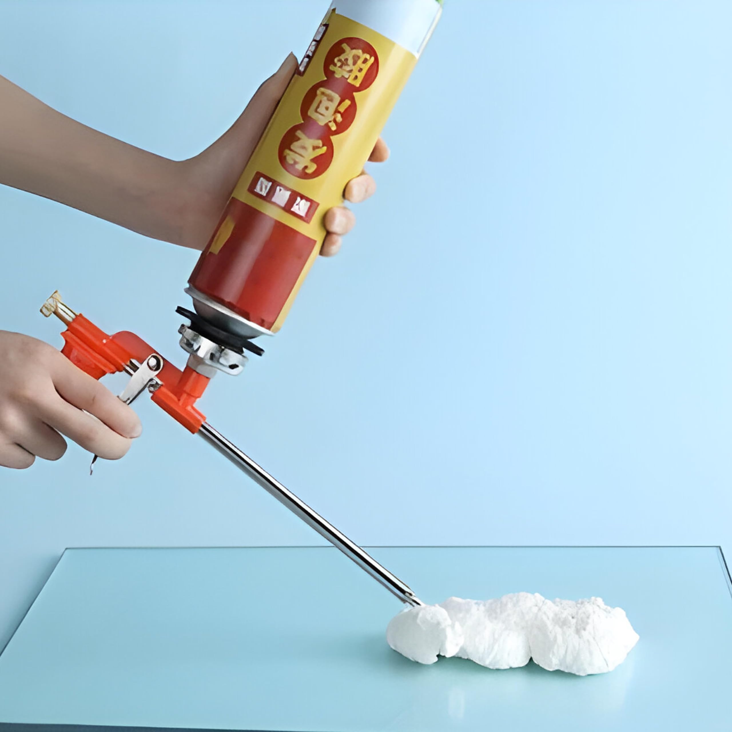 Retoo Pistola a schiuma in plastica per 1 componente, bombolette di schiuma, pistola in poliuretano per una lavorazione efficace della schiuma di pistola, per riempimento, isolamento e isolamento