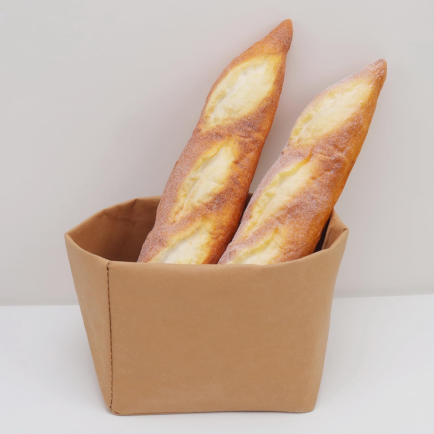HUIANER Pane Artificiale 6 Pezzi - Finto Pane Al Sesamo In PU, Morbido E Realistico, Per Decorazione Cucina E Vetrine