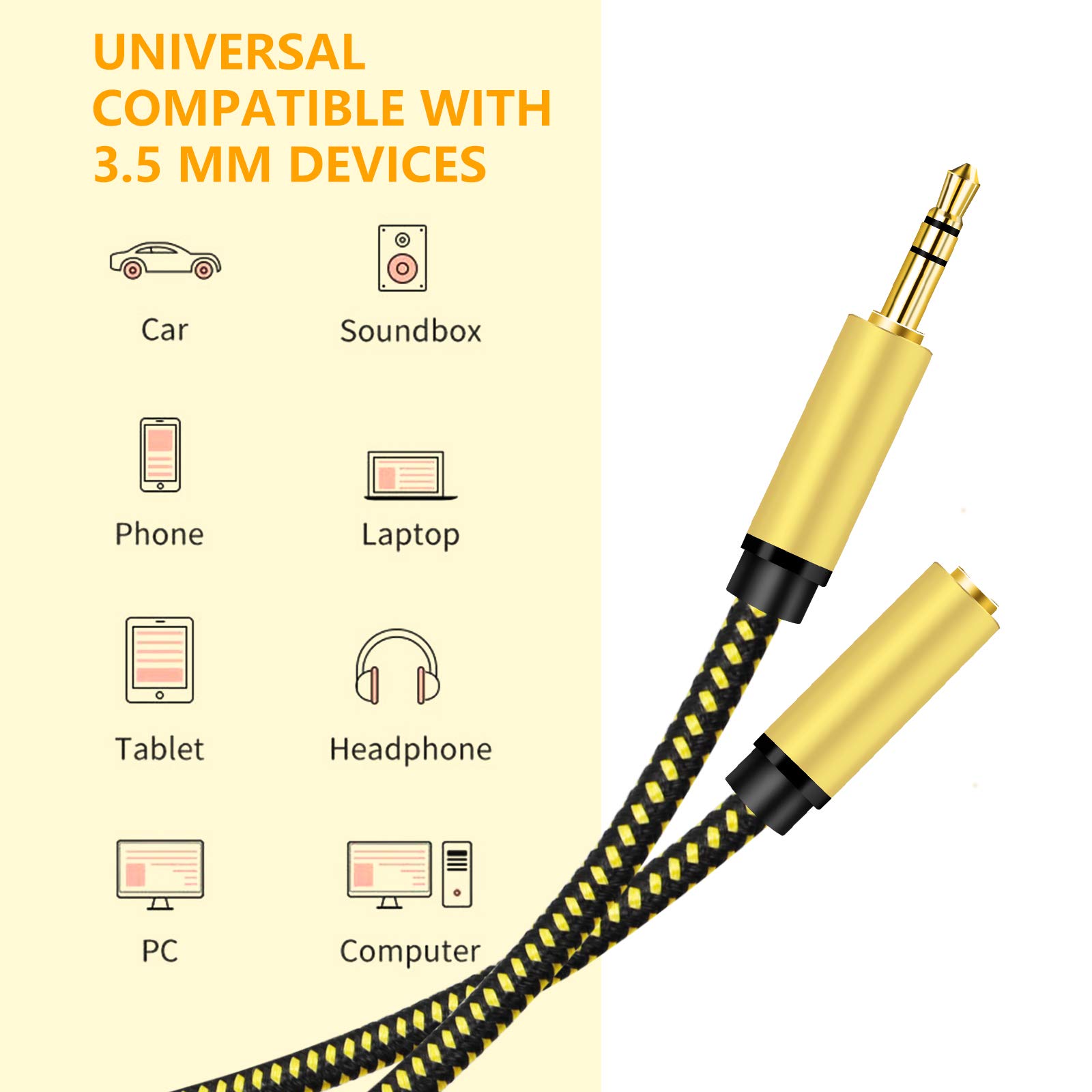 Cavo Di Prolunga Per Cuffie Da Chat TRRS Da 3,5 Mm Da 16 Piedi - Foto 5