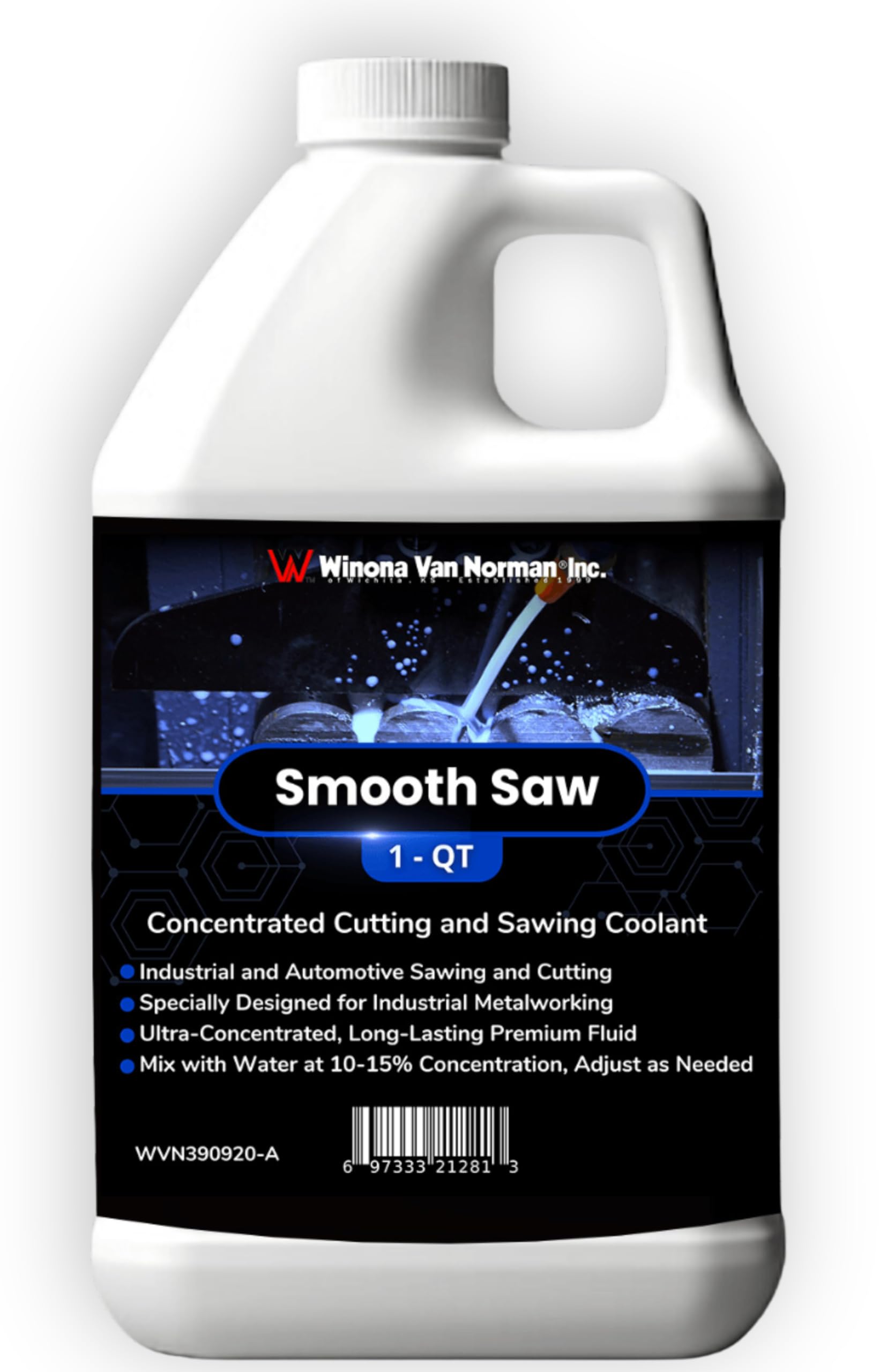 Smooth Saw - General Purpose Concentrated Cutting and Sawing Coolant - Advanced Semisynthetic Fluid (1 Quart)