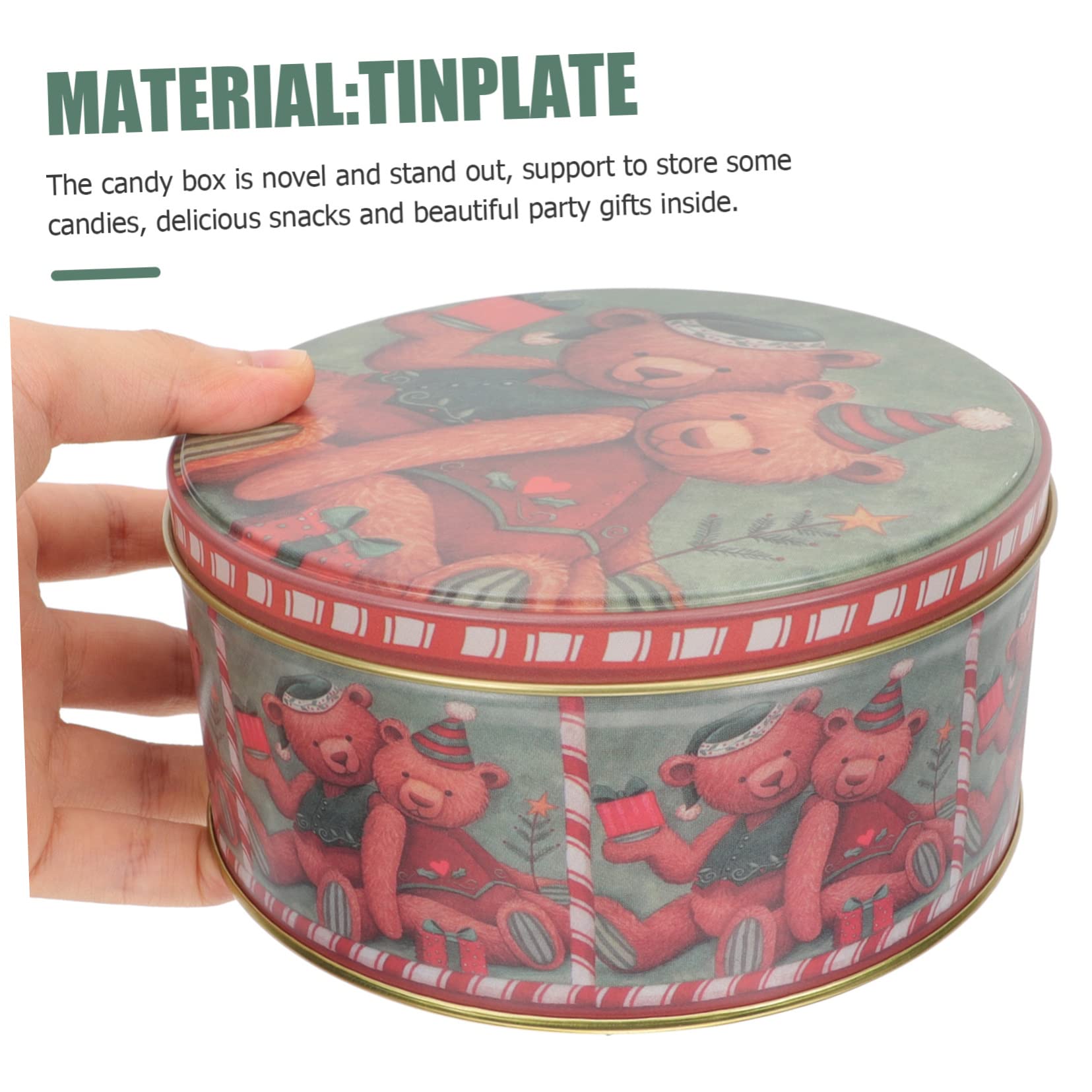 IMIKEYA 2 Sätze Vorhandenes Angebot Weihnachtssüssigkeiten Set Geschenkkartons Weihnachten Cupcake-boxen Keksdose Festival-süßigkeiten-fall Cartoon-süßigkeiten-fall Weißblech 4 Stück * 2