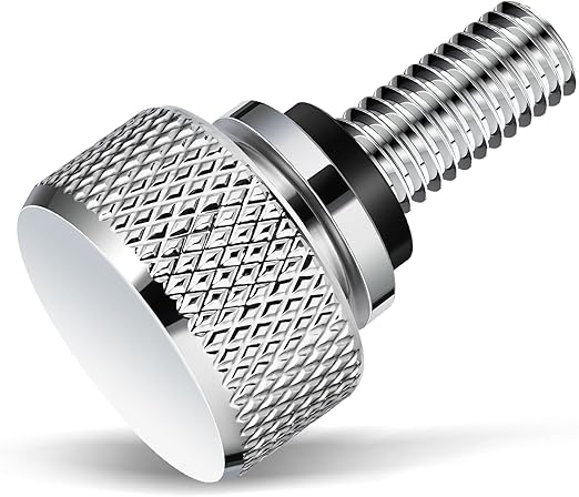 Amazicha Chrome Rear Fender Seat Bolt Stainless Steel Seat Screw Quick Mount Compatible for Harley Davidson Sportster Touring Softail Dyna 1996-2025