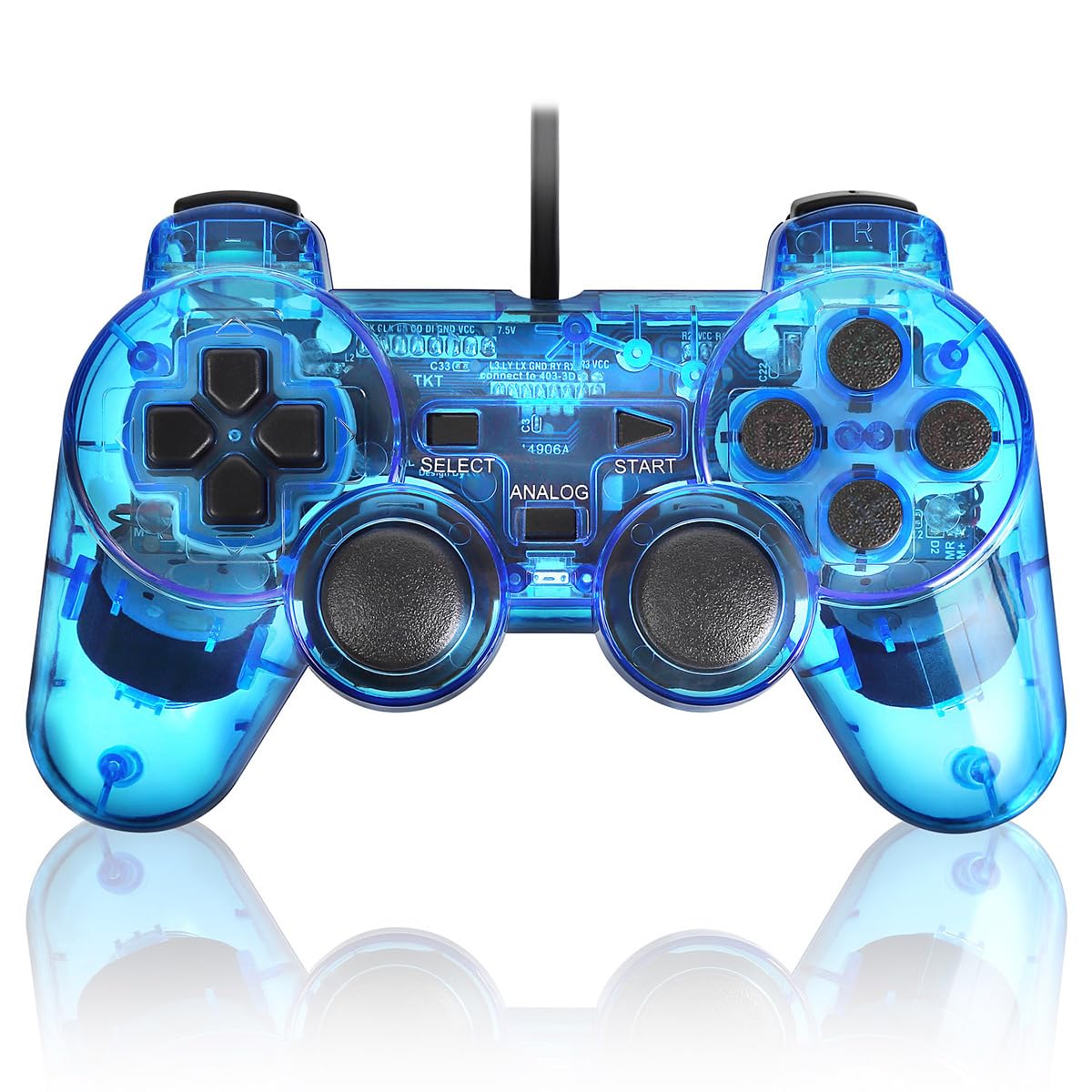 Amazon | 【K&SGAMER】 PS2対応 有線コントローラー 互換 ゲームパッド