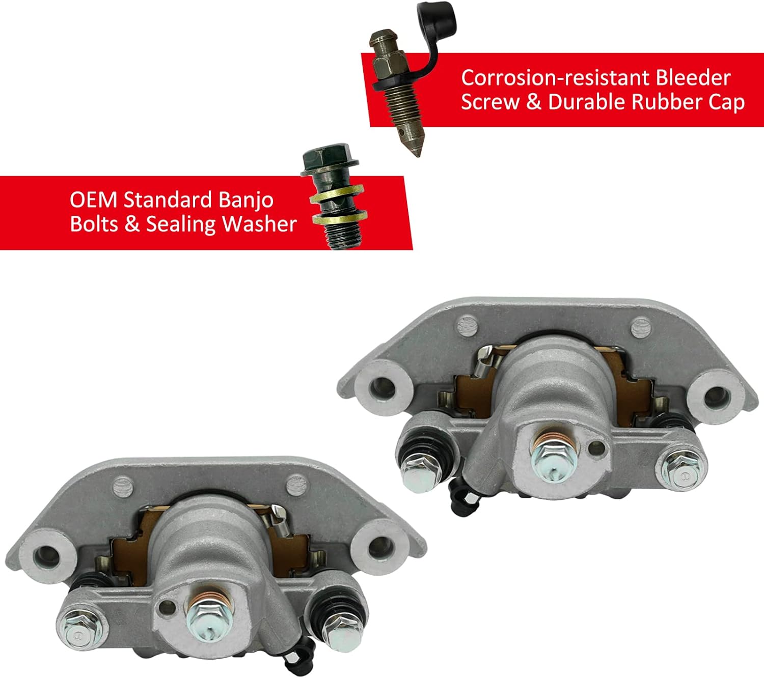 Brake Calipers Front Left Right for Honda TRX500 TRX680 FourTrax Foreman Rubicon FourTrax Rincon 500 680