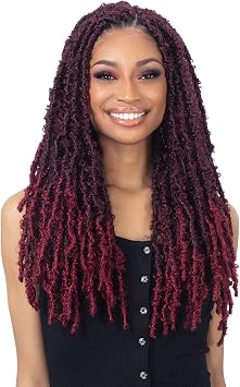 FreeTress Crochet Braids Butterfly Loc 18" 5-PACK, 1B