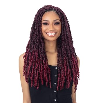 FreeTress Crochet Braids Butterfly Loc 18" 5-PACK, 1B