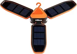 Solar Lantern, Collapsible Clover Style 18 LED Camping Lantern for