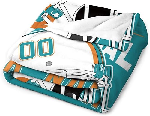 Miniatura 3 de Manta de Miami con número de nombre, personalizable, regalos para fanáticos del fútbol para hombres, mujeres y niños