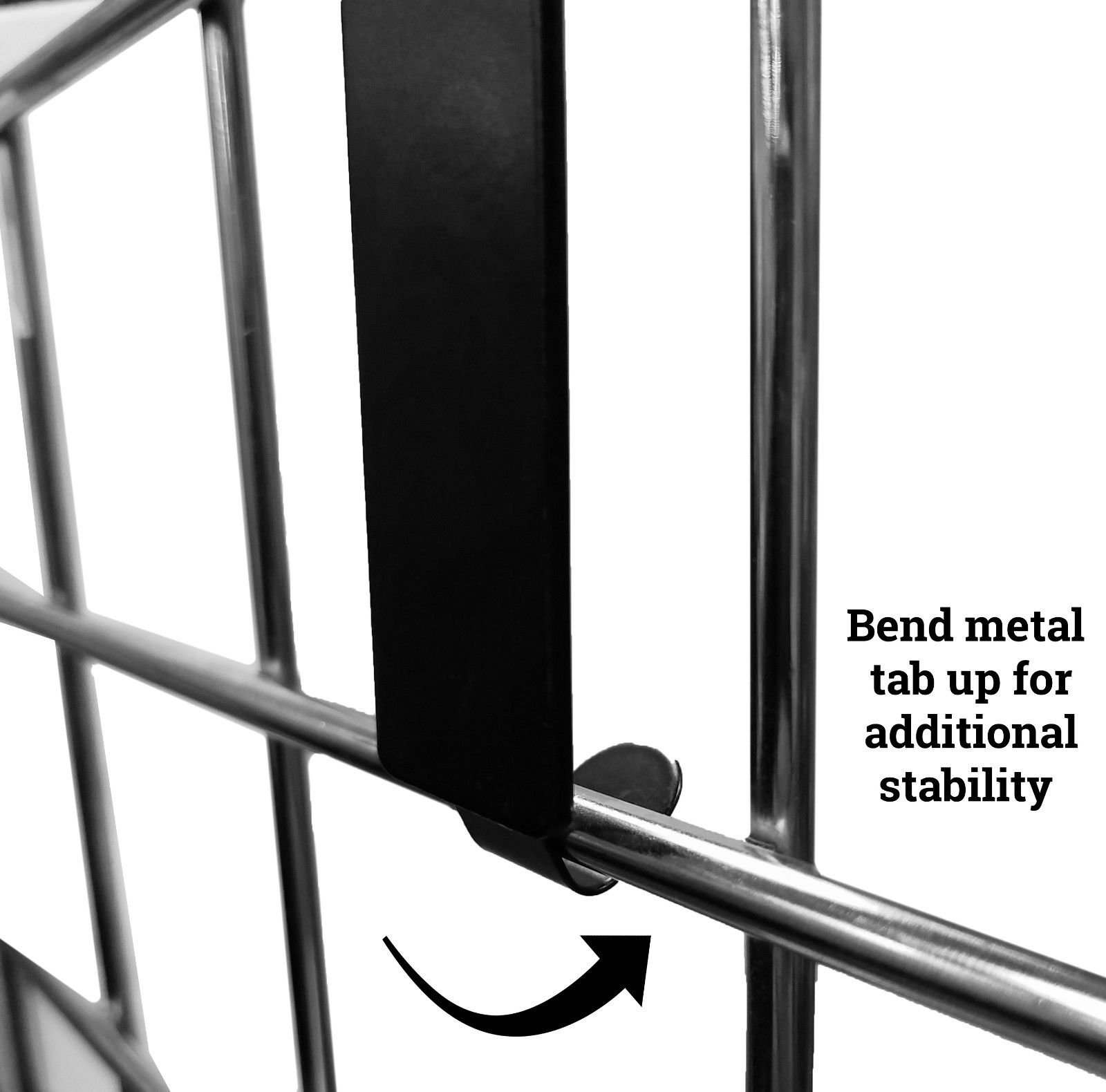Black Metal Gridwall Sign Holder, Card Grip for Gridwall & Slat Grid Panels - 5 Pack
