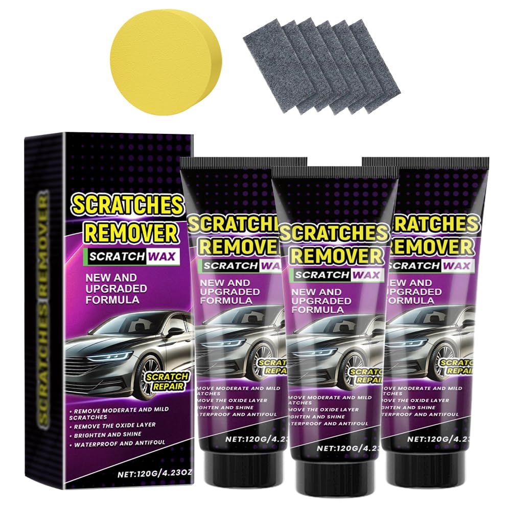 Nano Cloth Car Scratch Remover Set, 2025 New Nano Cloth for Car Scratches, Upgrade Scratch Repair Paste Polishing Wax, Nano Cleaning Cloth Automotive