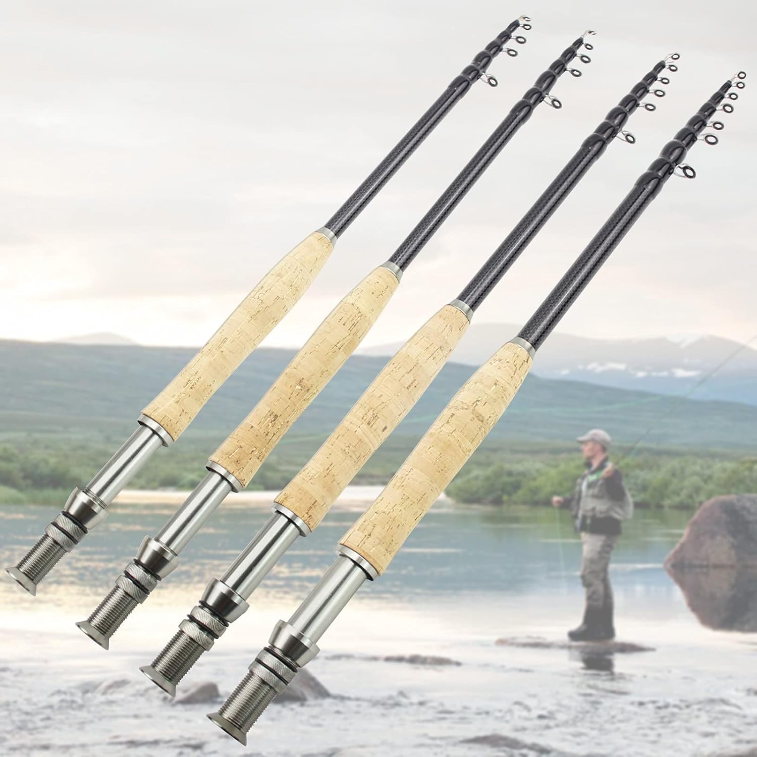 Chowana Wędka Muchowa, Wędka Muchowa, Przenośna Wędka Teleskopowa, Szybka Linia Z Włókna Węglowego 5# 6# 7# Snap-action Trout Rod, 2.1M