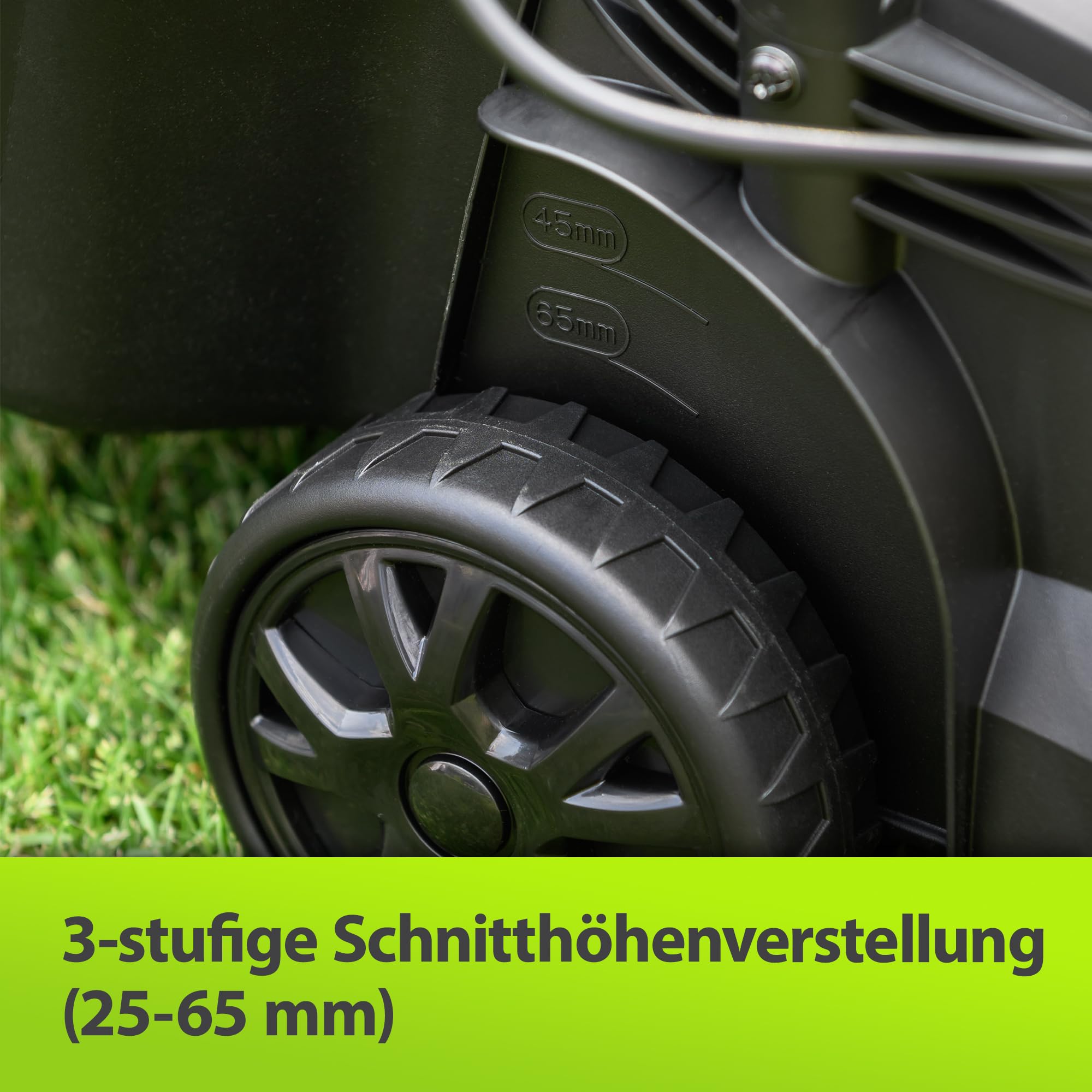 Murray Rasenmäher Elektro 2-in-1 LE320E - Kleiner Rasenmäher Elektrisch 1200W/32cm mit Grasfangbox 27L für Kleine Rasenflächen - Elektro Rasenmäher mit Ergonomischer Softgriff und Überlastschutz